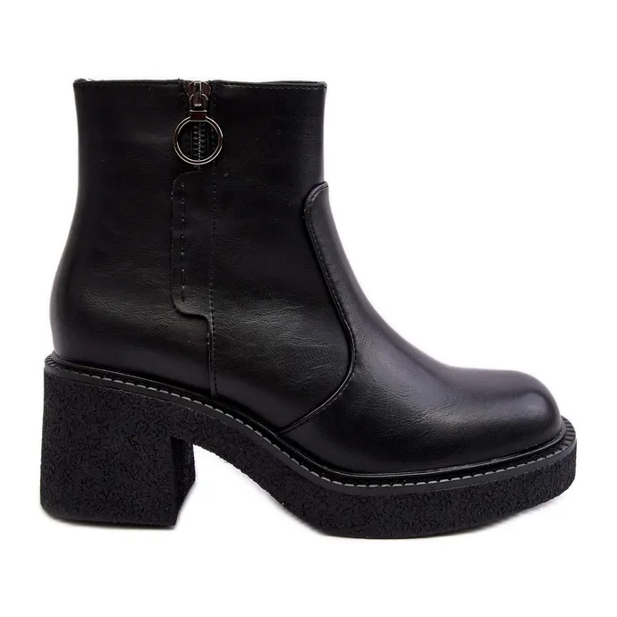 Women's Black Romella Sergio Leone Zipper Boots