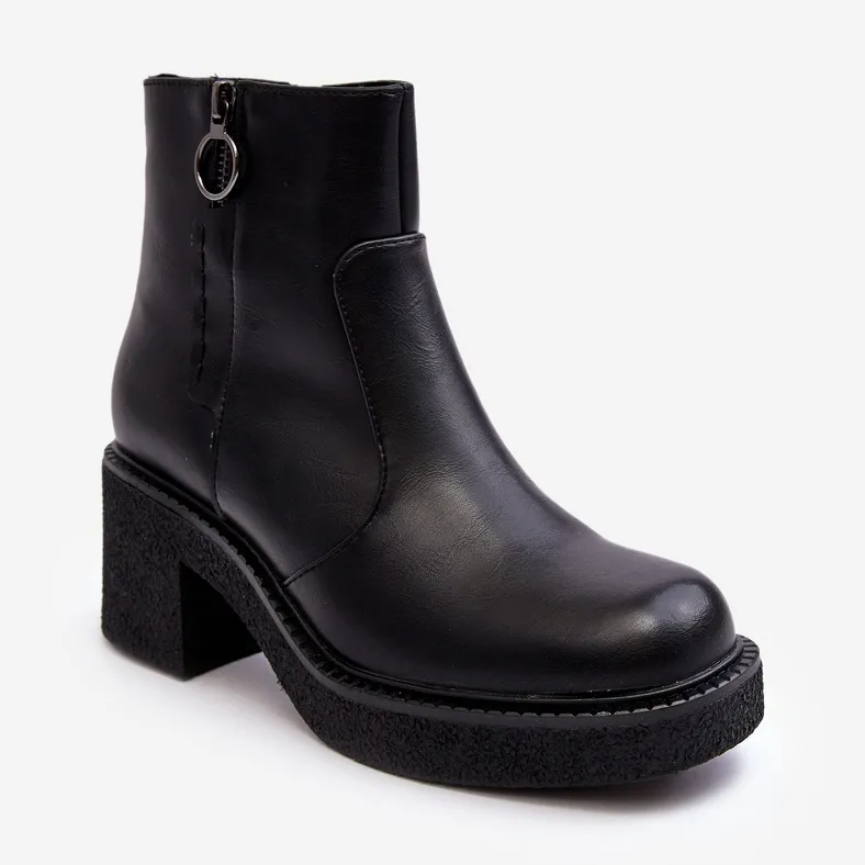 Women's Black Romella Sergio Leone Zipper Boots