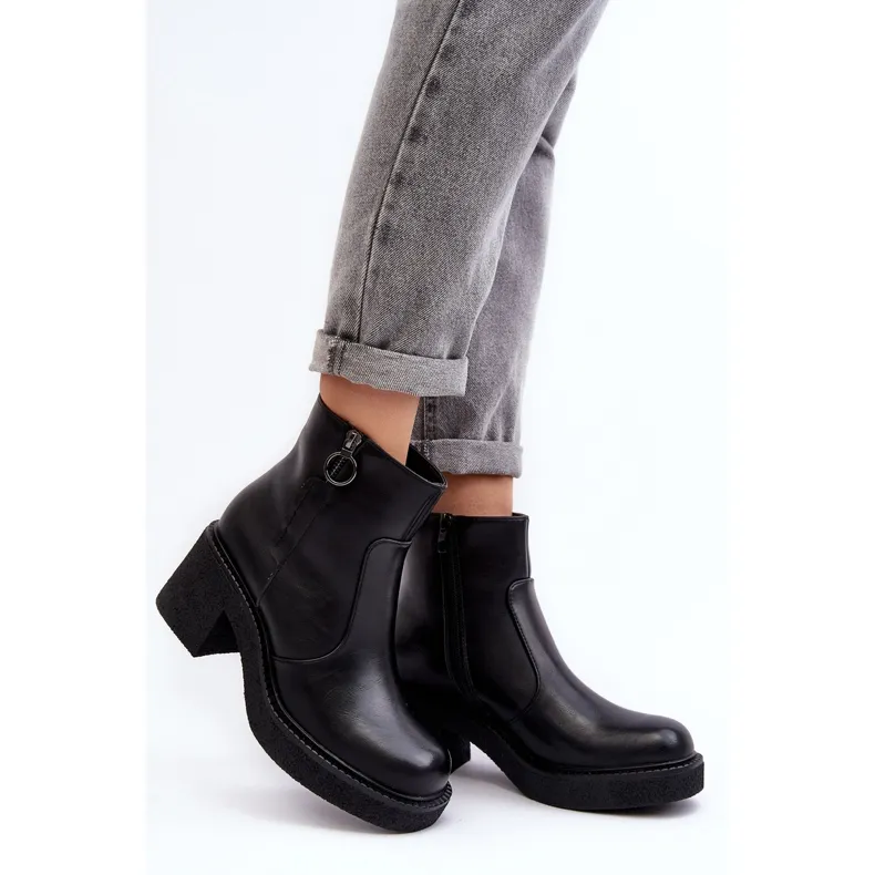 Women's Black Romella Sergio Leone Zipper Boots