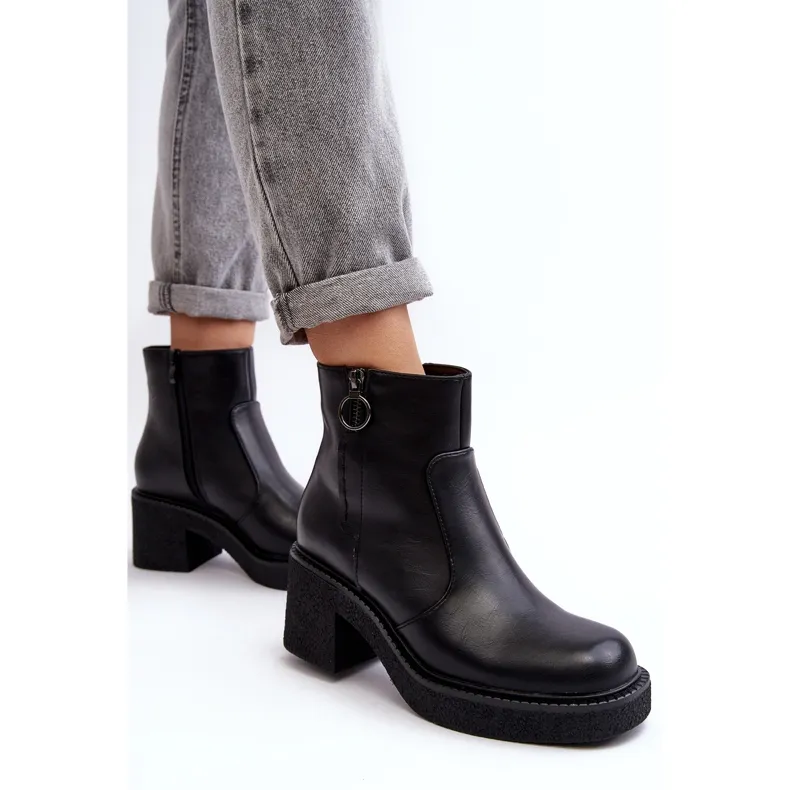 Women's Black Romella Sergio Leone Zipper Boots