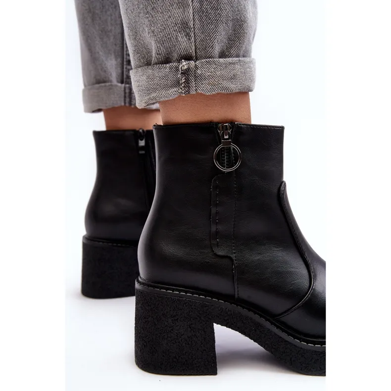 Women's Black Romella Sergio Leone Zipper Boots