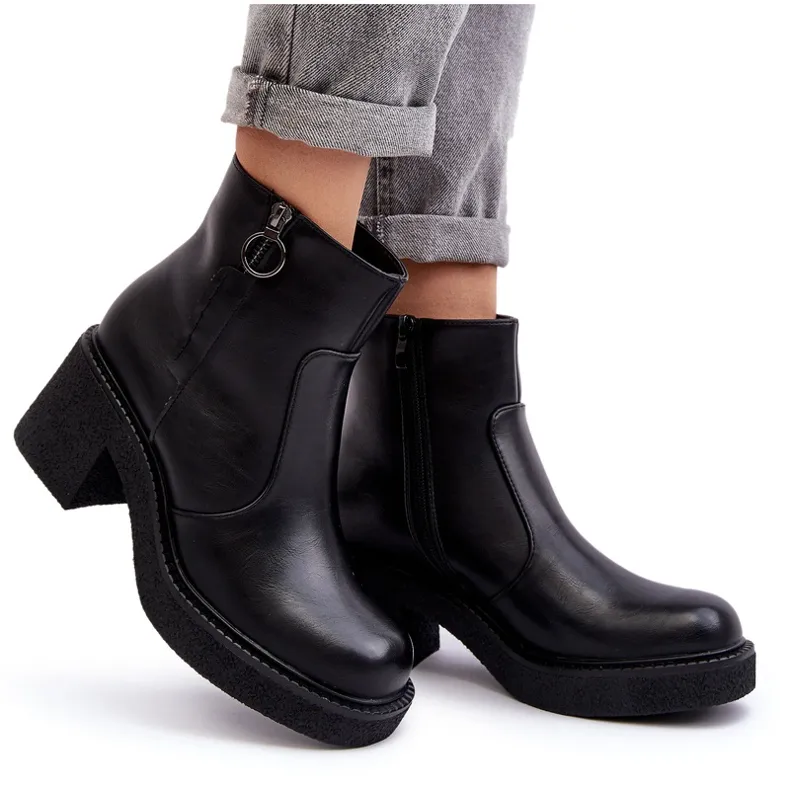 Women's Black Romella Sergio Leone Zipper Boots