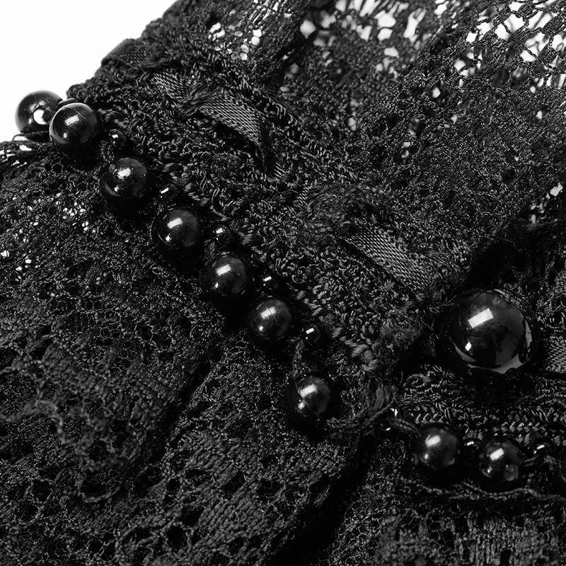 Handmade Lace Gloves for Women, Vintage Goth Style