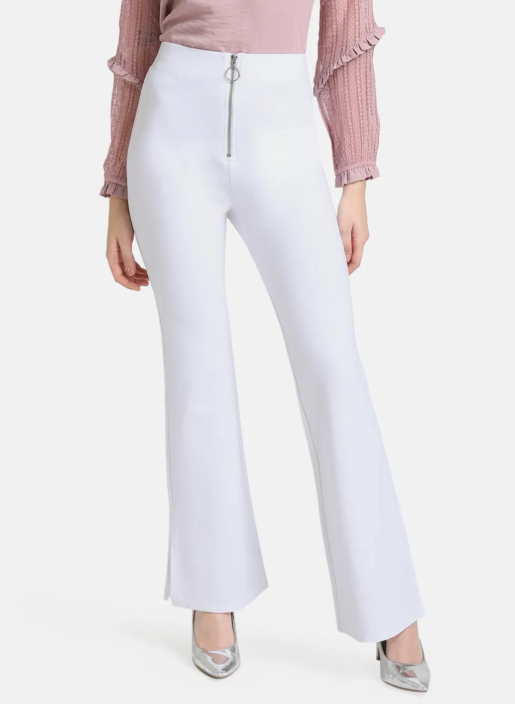 Zipper Detailed Trousers