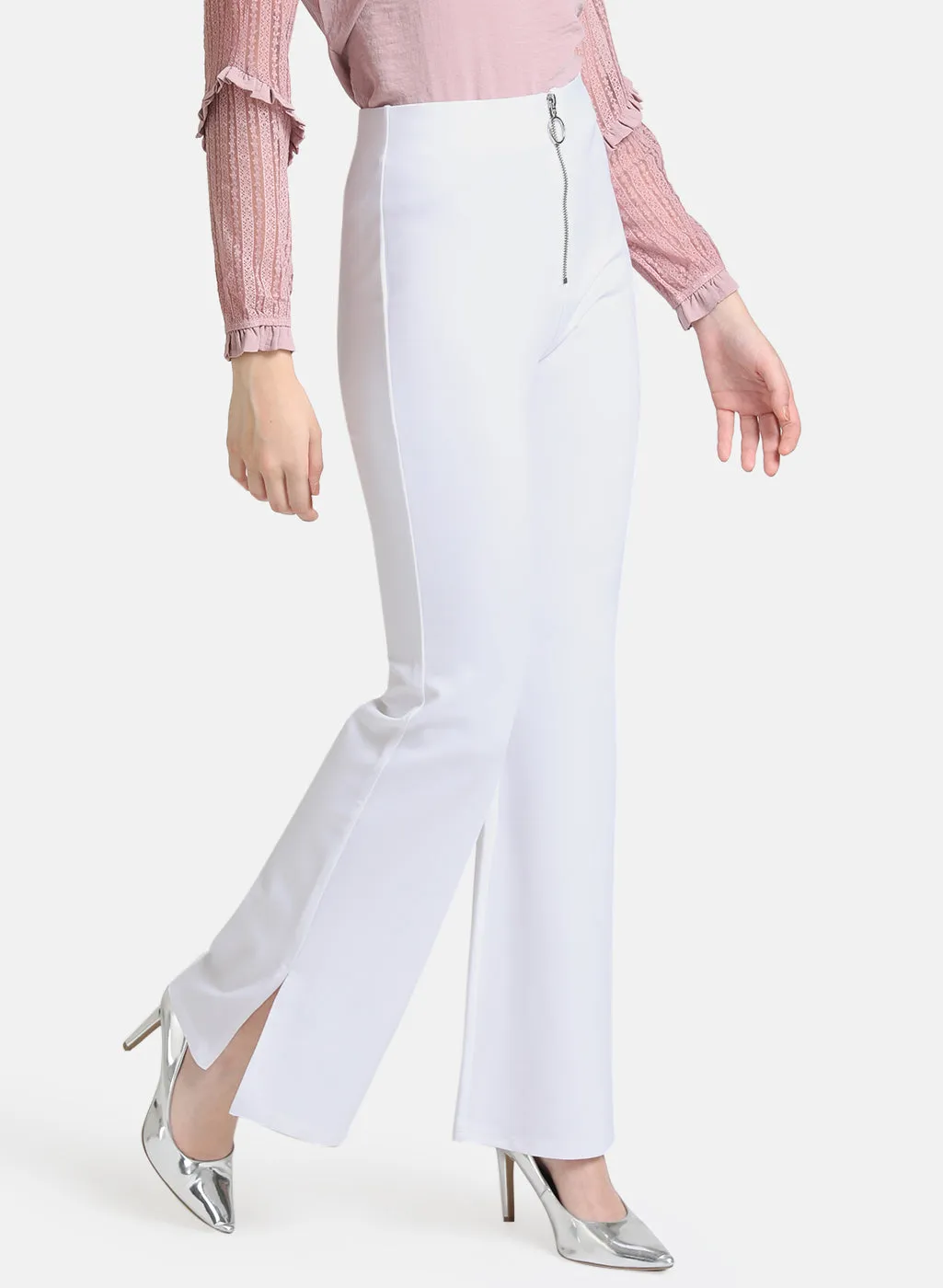 Zipper Detailed Trousers